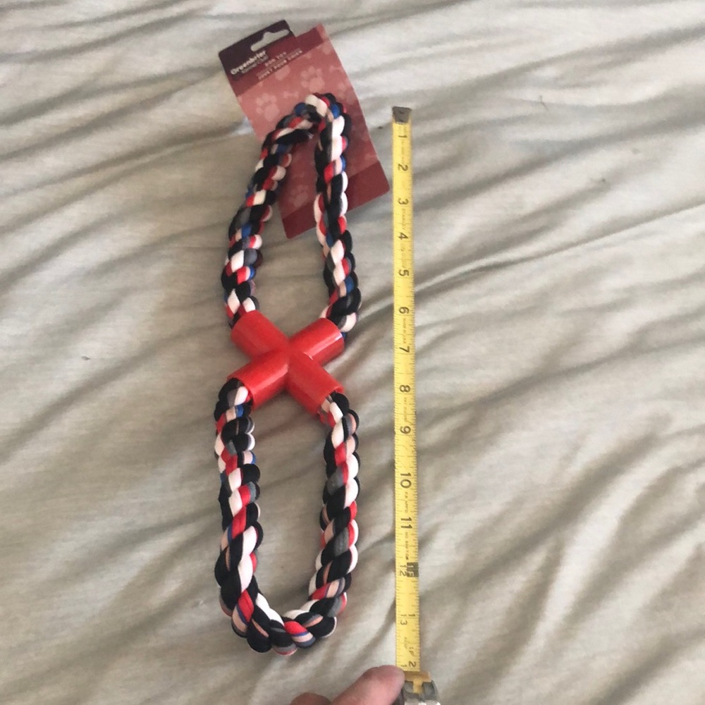 Red and Blue Rope Dog Toy - Picture 2 of 4